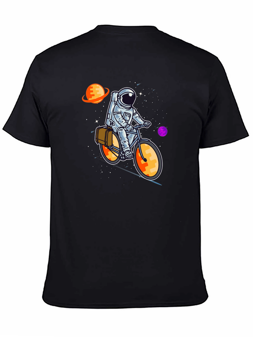Astronaut on Bicycle Graphic T-Shirt