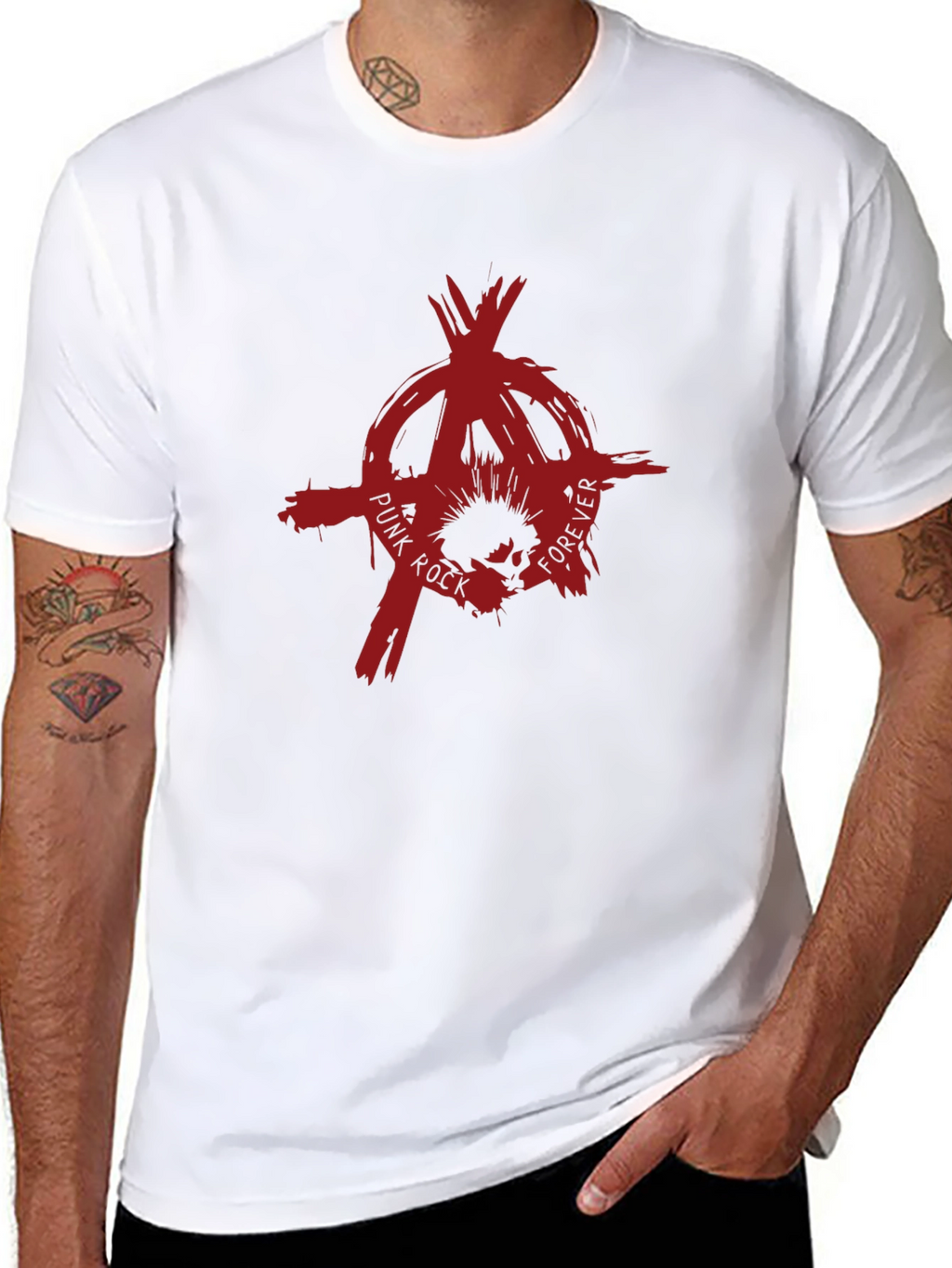 Punk Rock Forever Tee - Anarchy Symbol T-Shirt