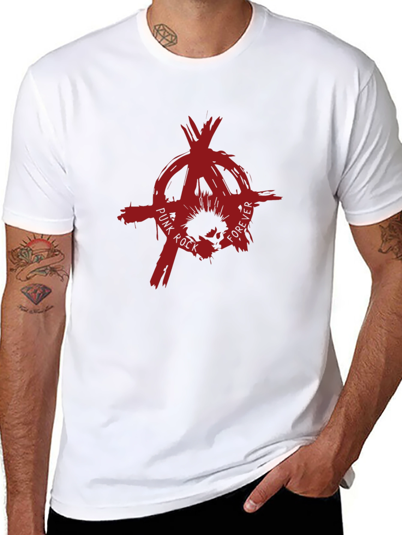 Punk Rock Forever Tee - Anarchy Symbol T-Shirt