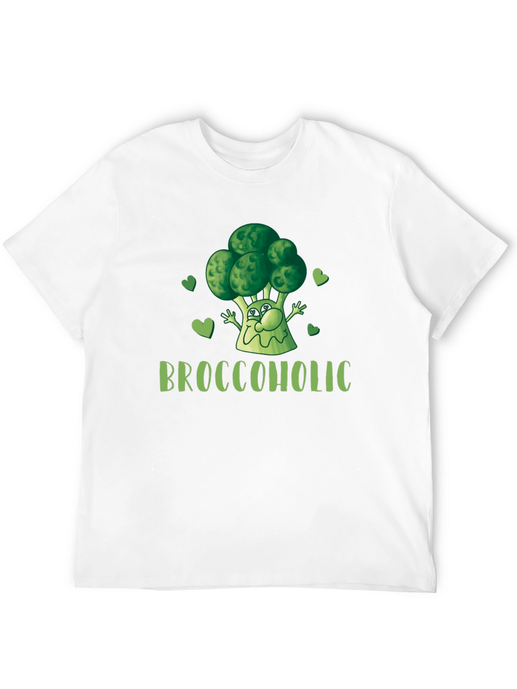 Broccoholic Funny Broccoli Lover Black T-Shirt