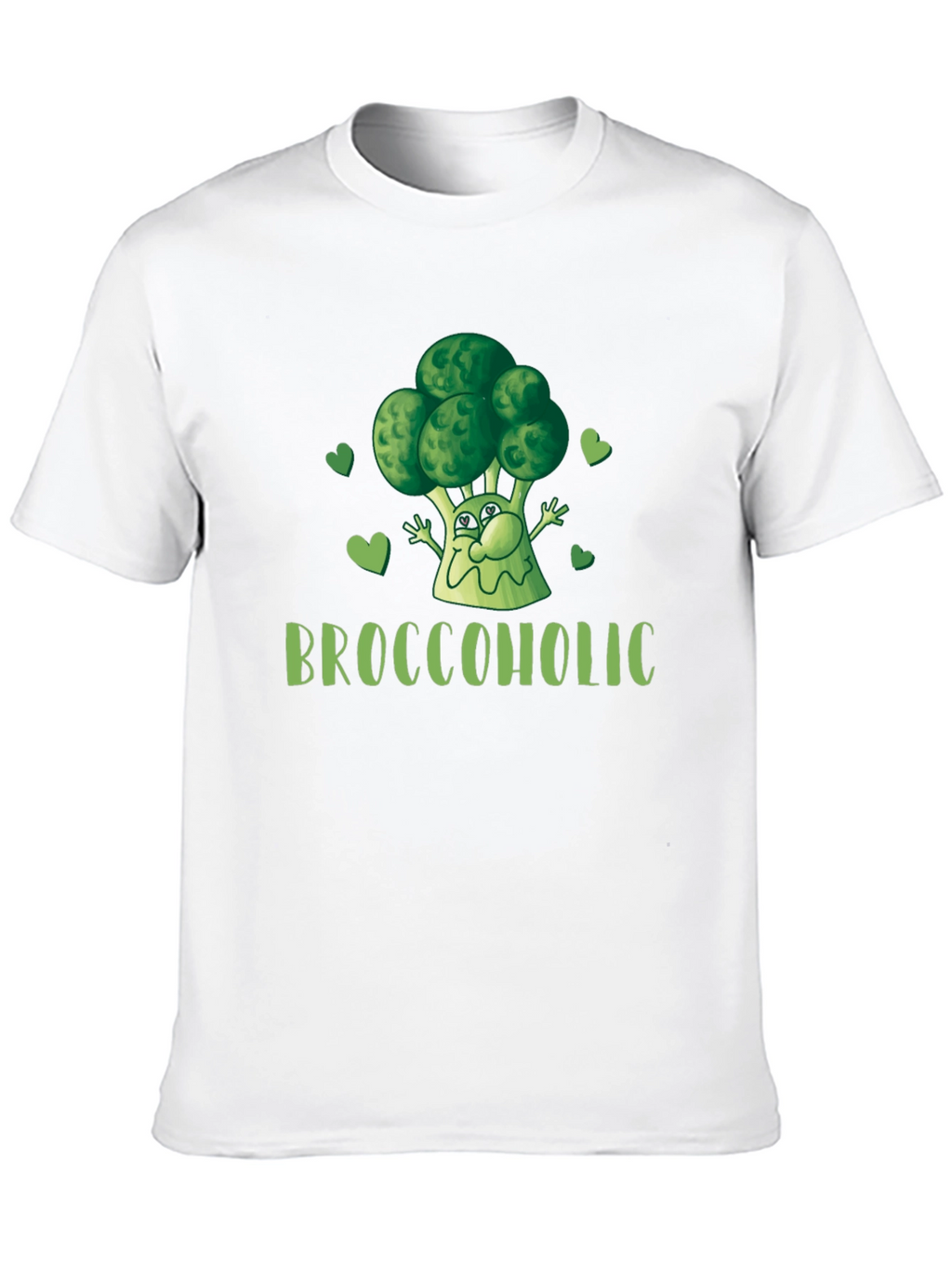 Broccoholic Funny Broccoli Lover Black T-Shirt