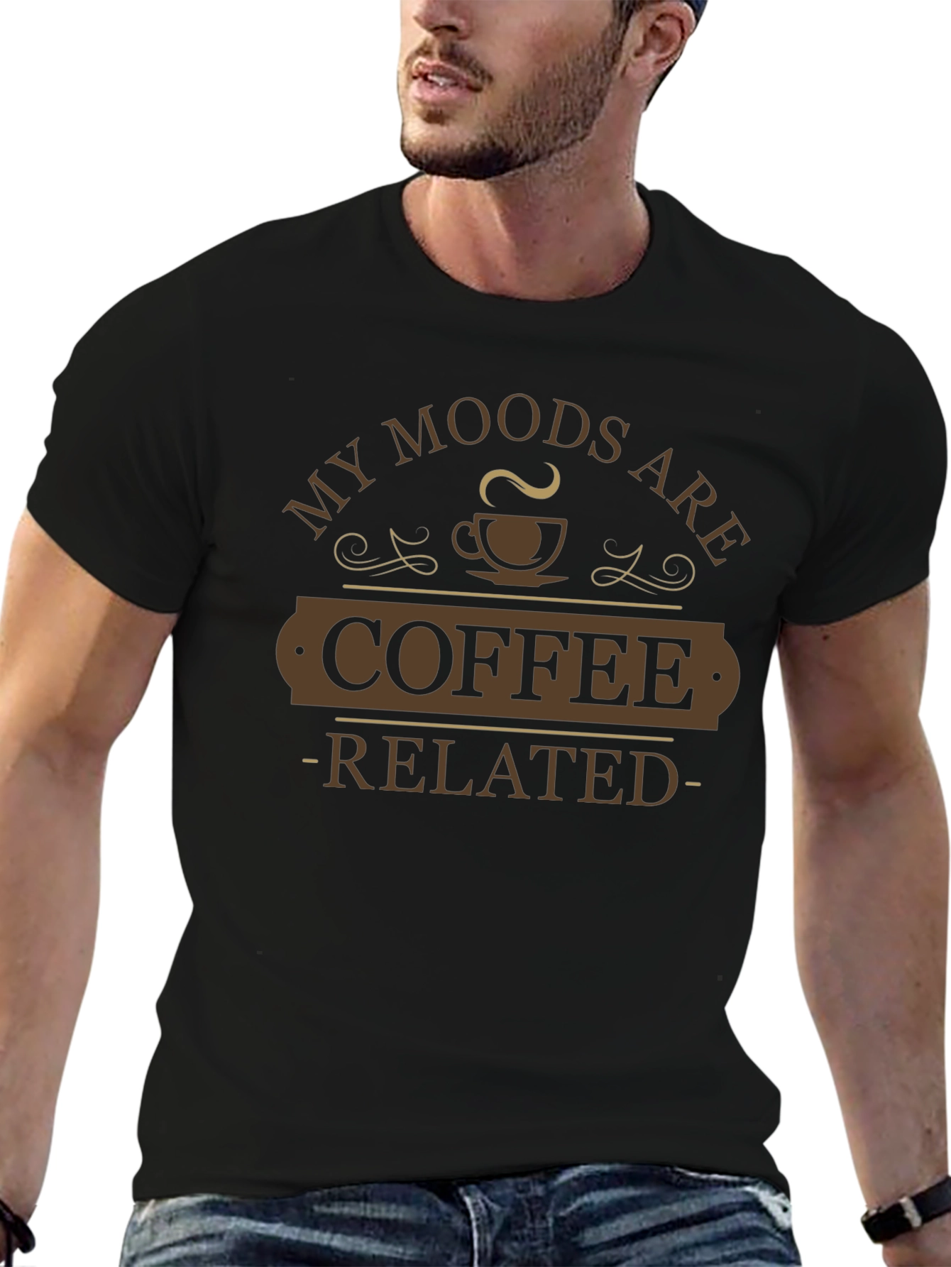 Coffee Related Moods T-Shirt - Humorous Tee for Coffee Lovers