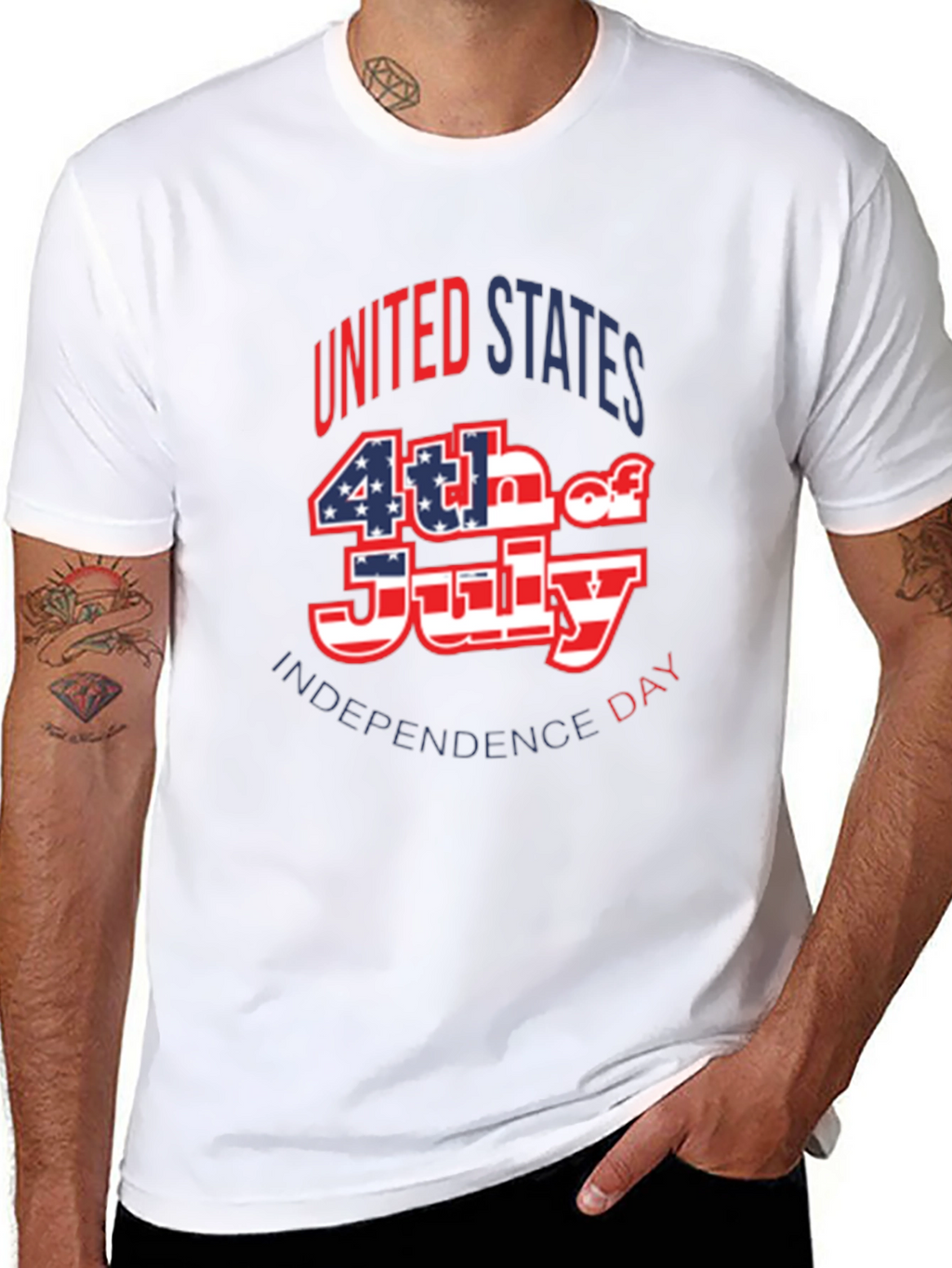Patriotic 4th of July Graphic T-Shirt