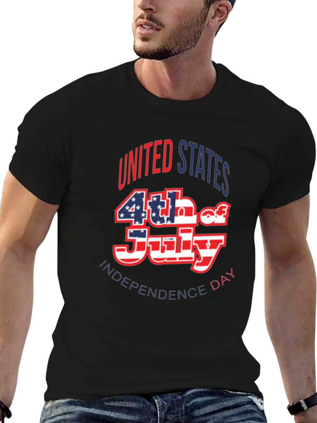 Patriotic 4th of July Graphic T-Shirt
