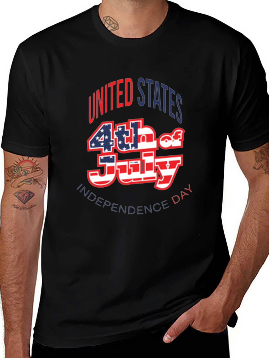 Patriotic 4th of July Graphic T-Shirt