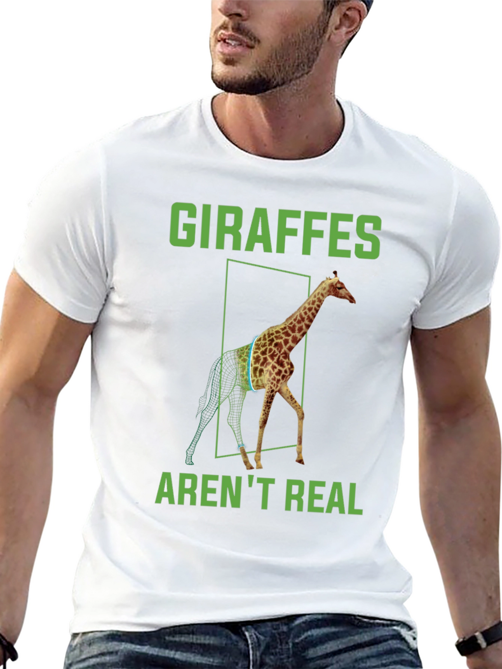 Giraffes Arent Real T-Shirt - Conspiracy Theory Tee