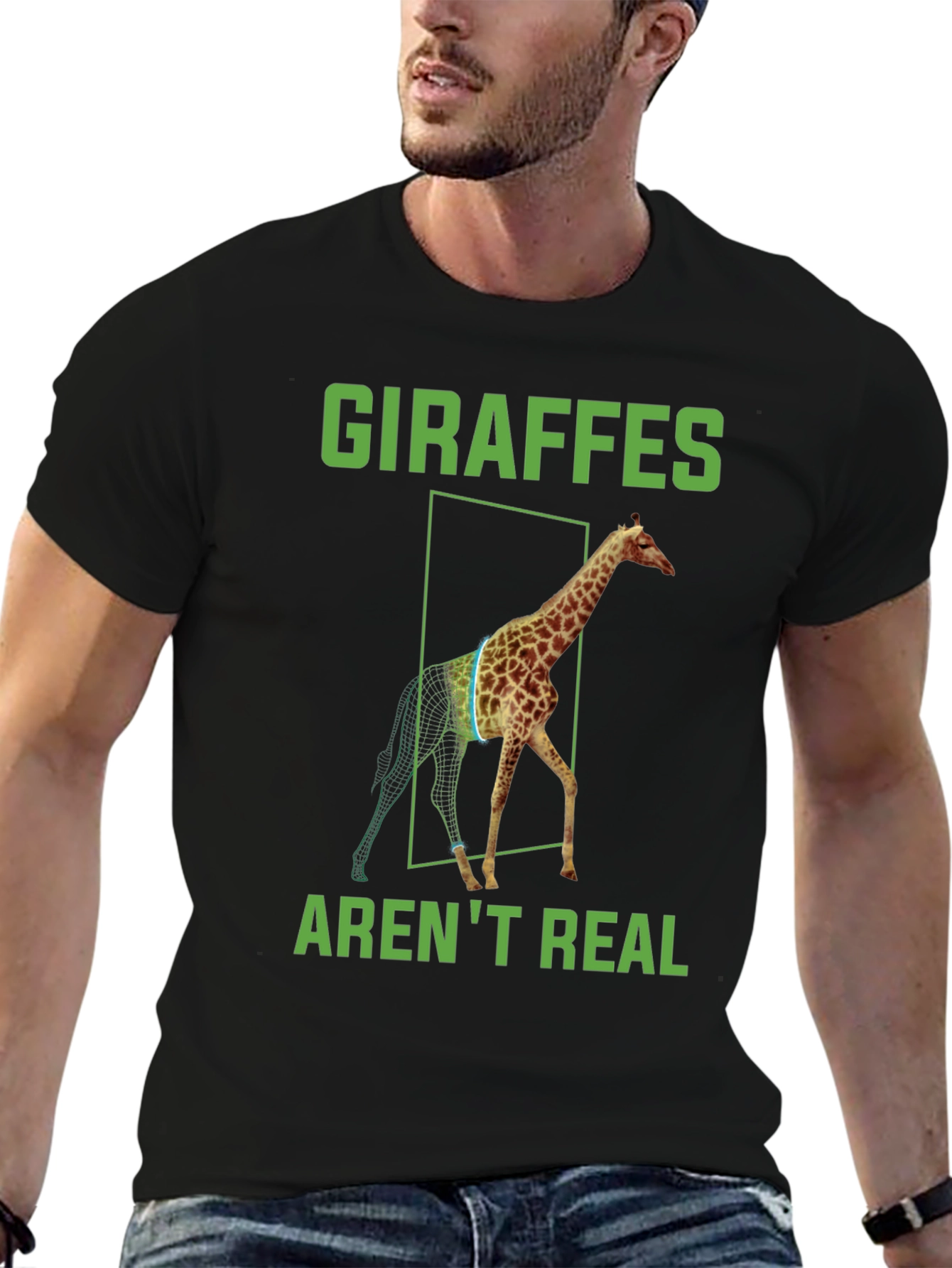 Giraffes Arent Real T-Shirt - Conspiracy Theory Tee