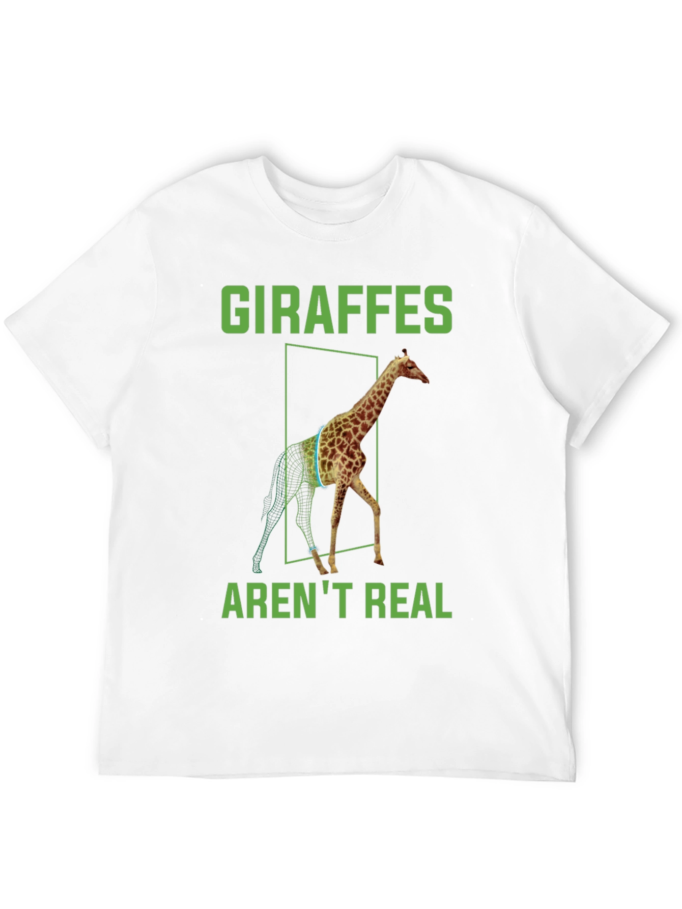 Giraffes Arent Real T-Shirt - Conspiracy Theory Tee