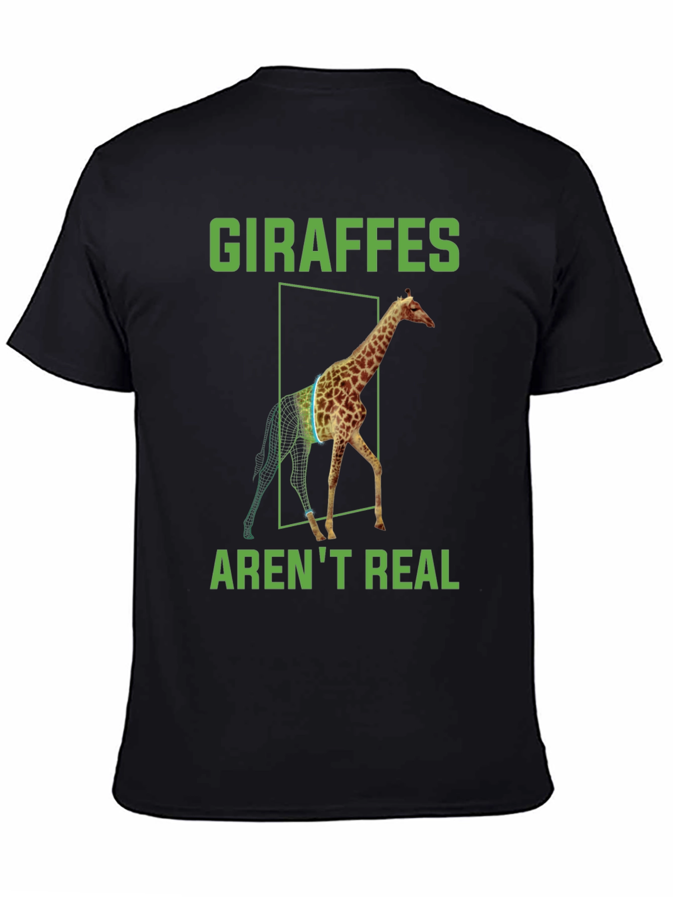 Giraffes Arent Real T-Shirt - Conspiracy Theory Tee