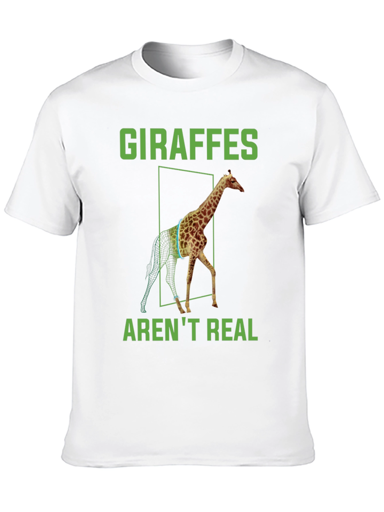 Giraffes Arent Real T-Shirt - Conspiracy Theory Tee