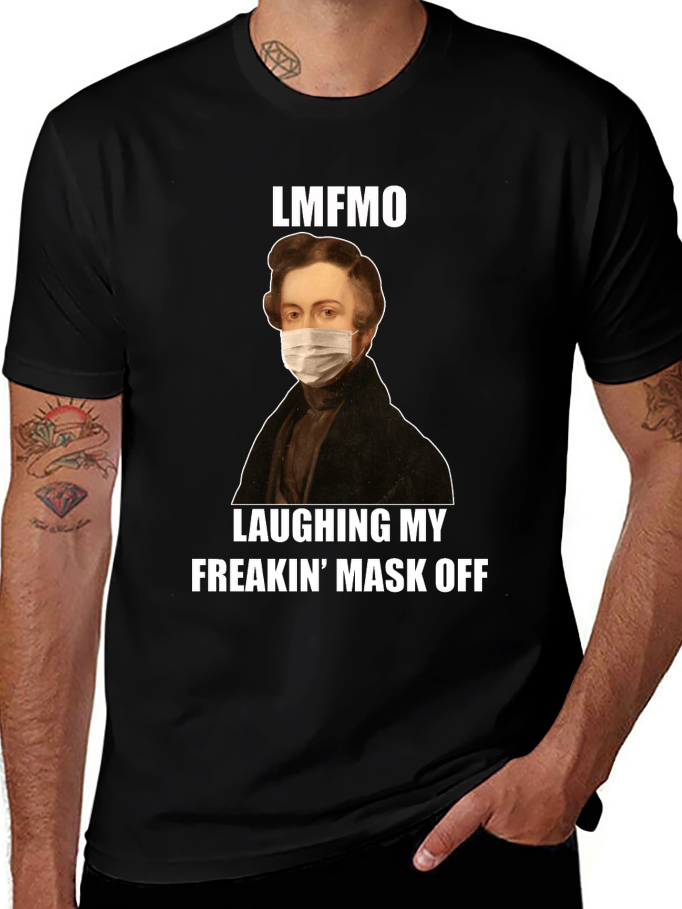 LMFAO Mask Off T-Shirt - Funny Novelty Tee