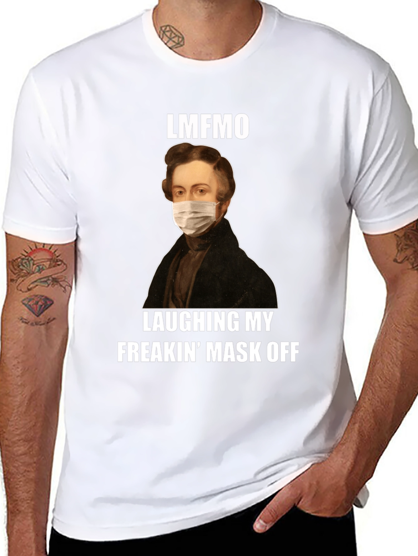 LMFAO Mask Off T-Shirt - Funny Novelty Tee