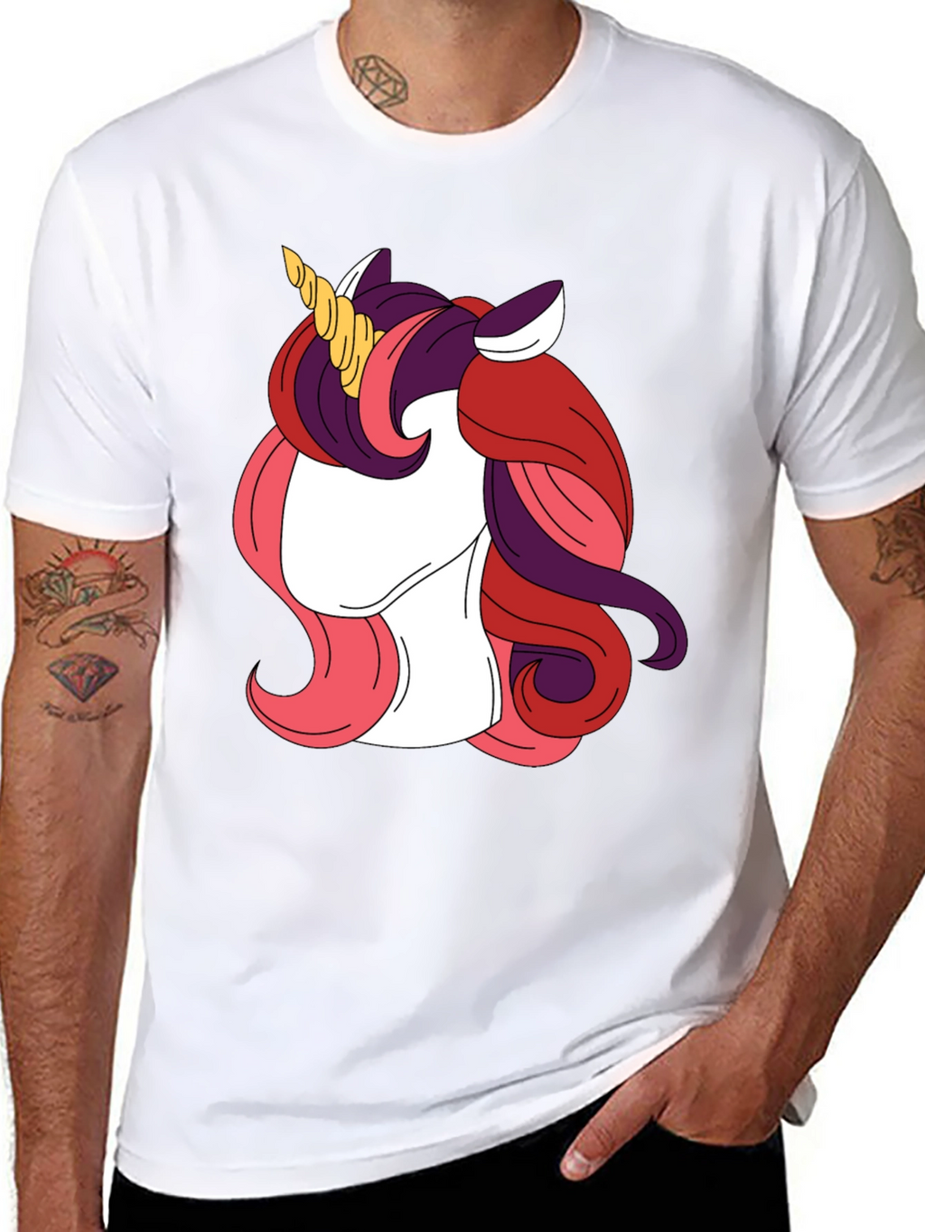 Unicorn Graphic Tee - Black T-Shirt