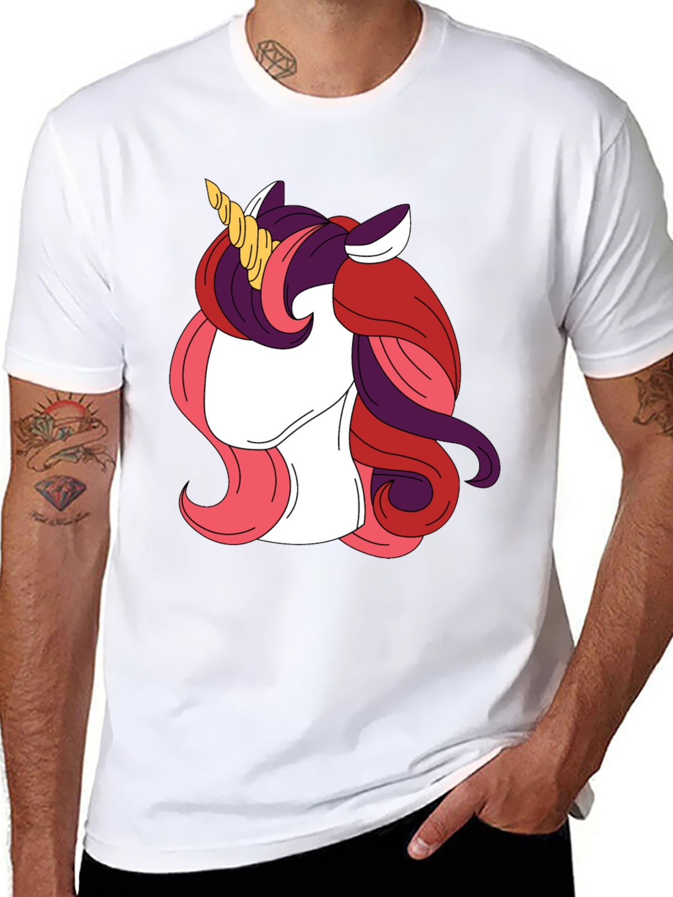 Unicorn Graphic Tee - Black T-Shirt