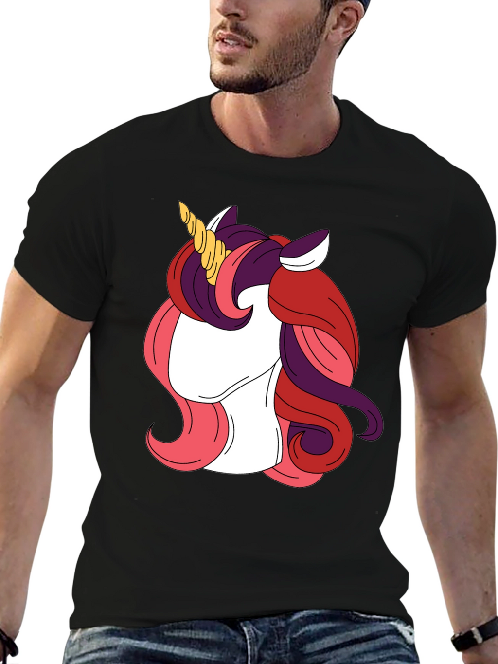 Unicorn Graphic Tee - Black T-Shirt