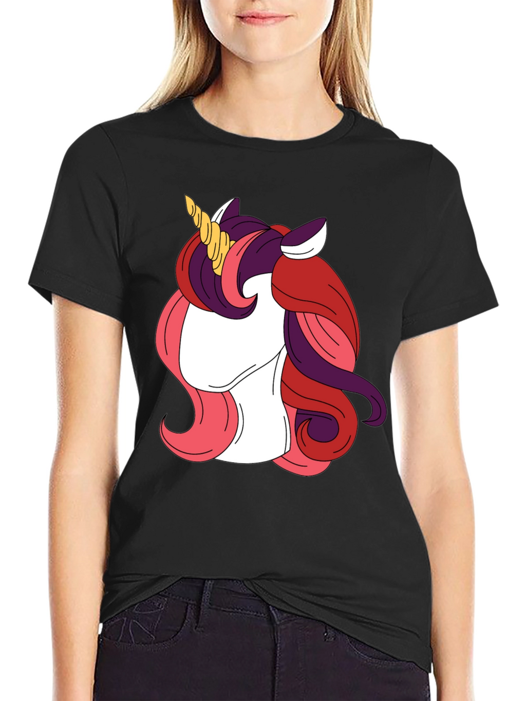 Unicorn Graphic Tee - Black T-Shirt