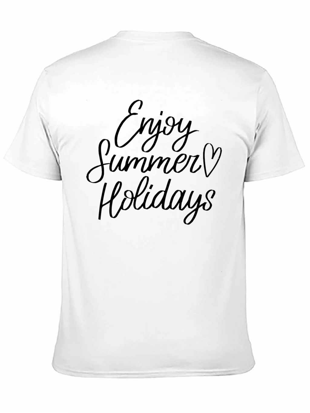 Summer Holiday Graphic Tee - Soft Black T-Shirt