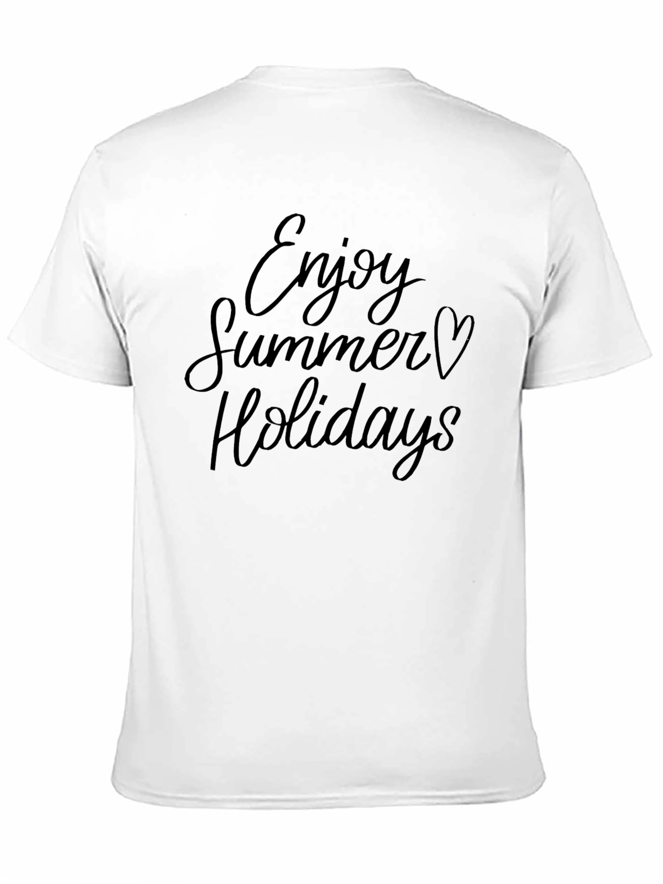 Summer Holiday Graphic Tee - Soft Black T-Shirt