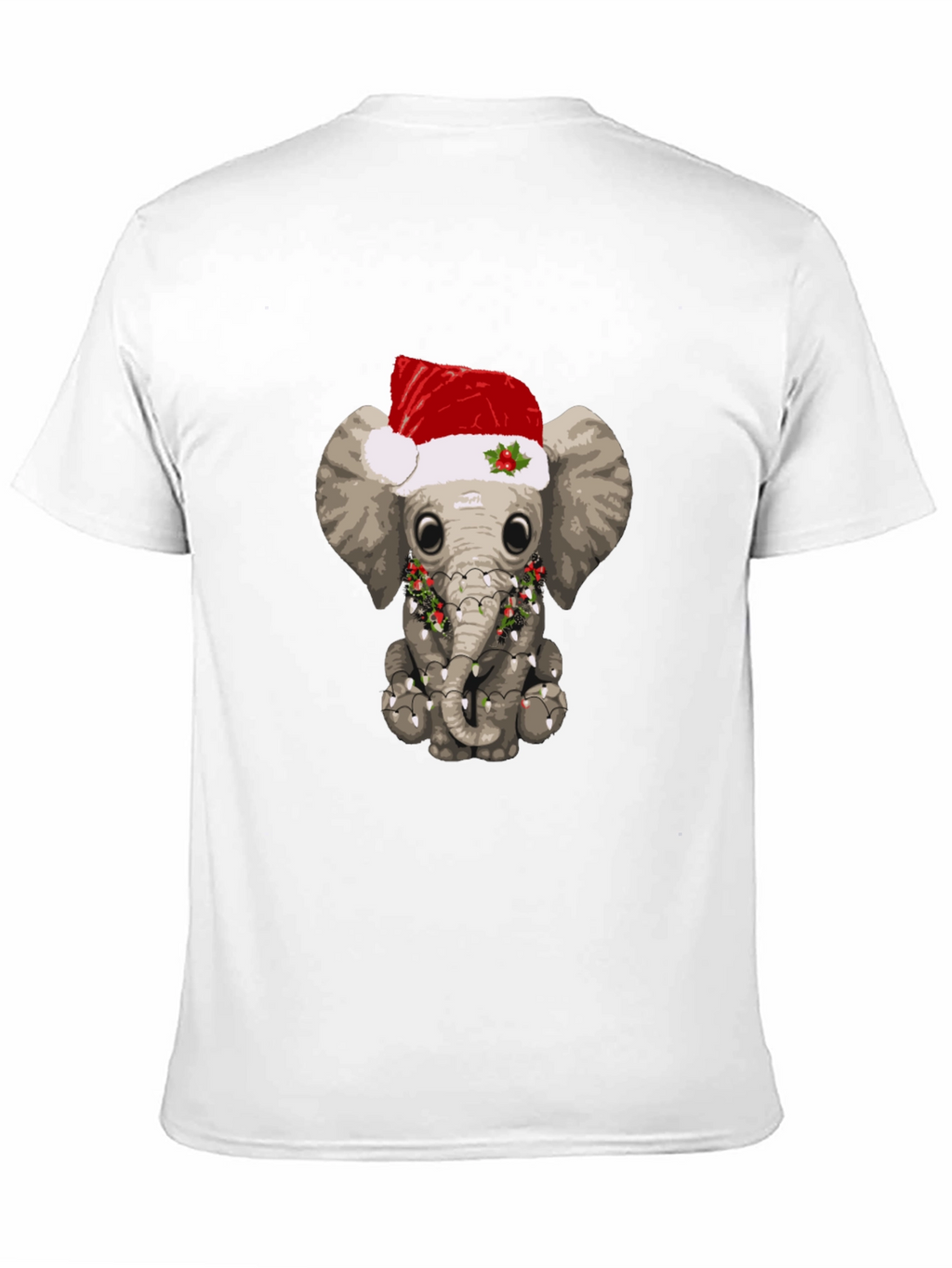 Festive Elephant T-Shirt - Holiday Animal Tee