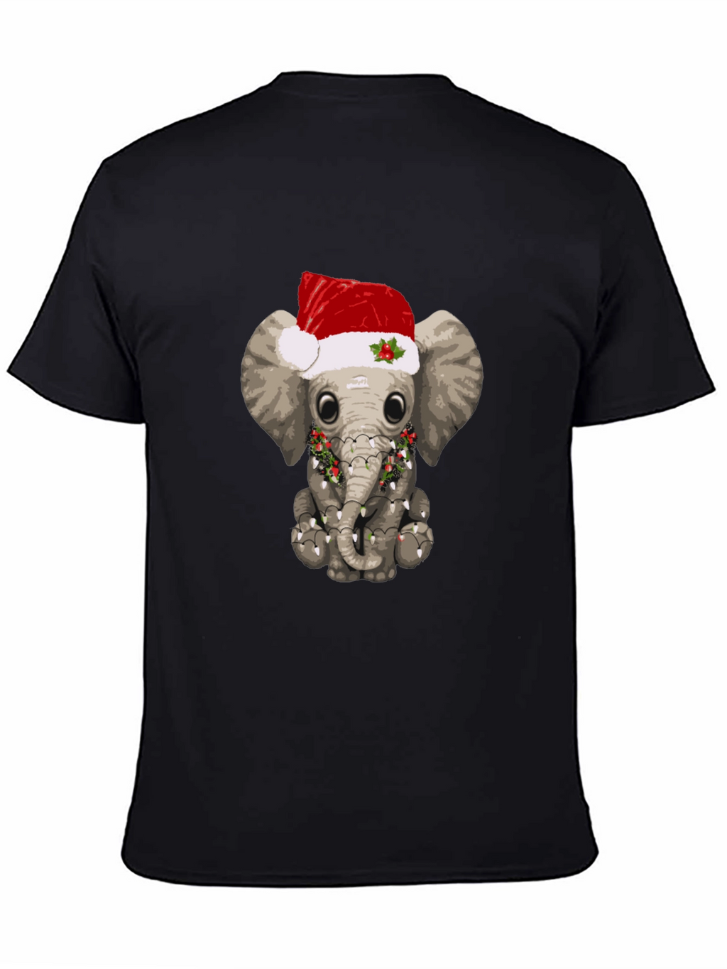 Festive Elephant T-Shirt - Holiday Animal Tee