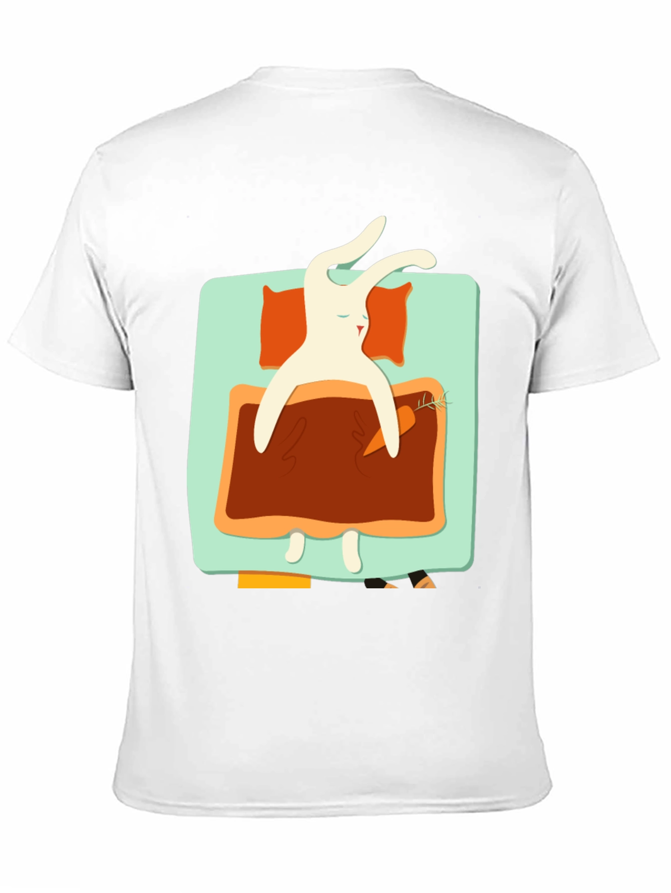 Sleeping Rabbit Graphic T-Shirt - Cozy & Cute