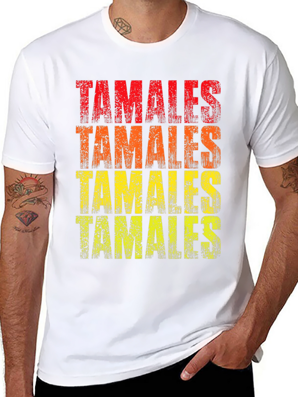 Tamales Graphic T-Shirt - Distressed Style