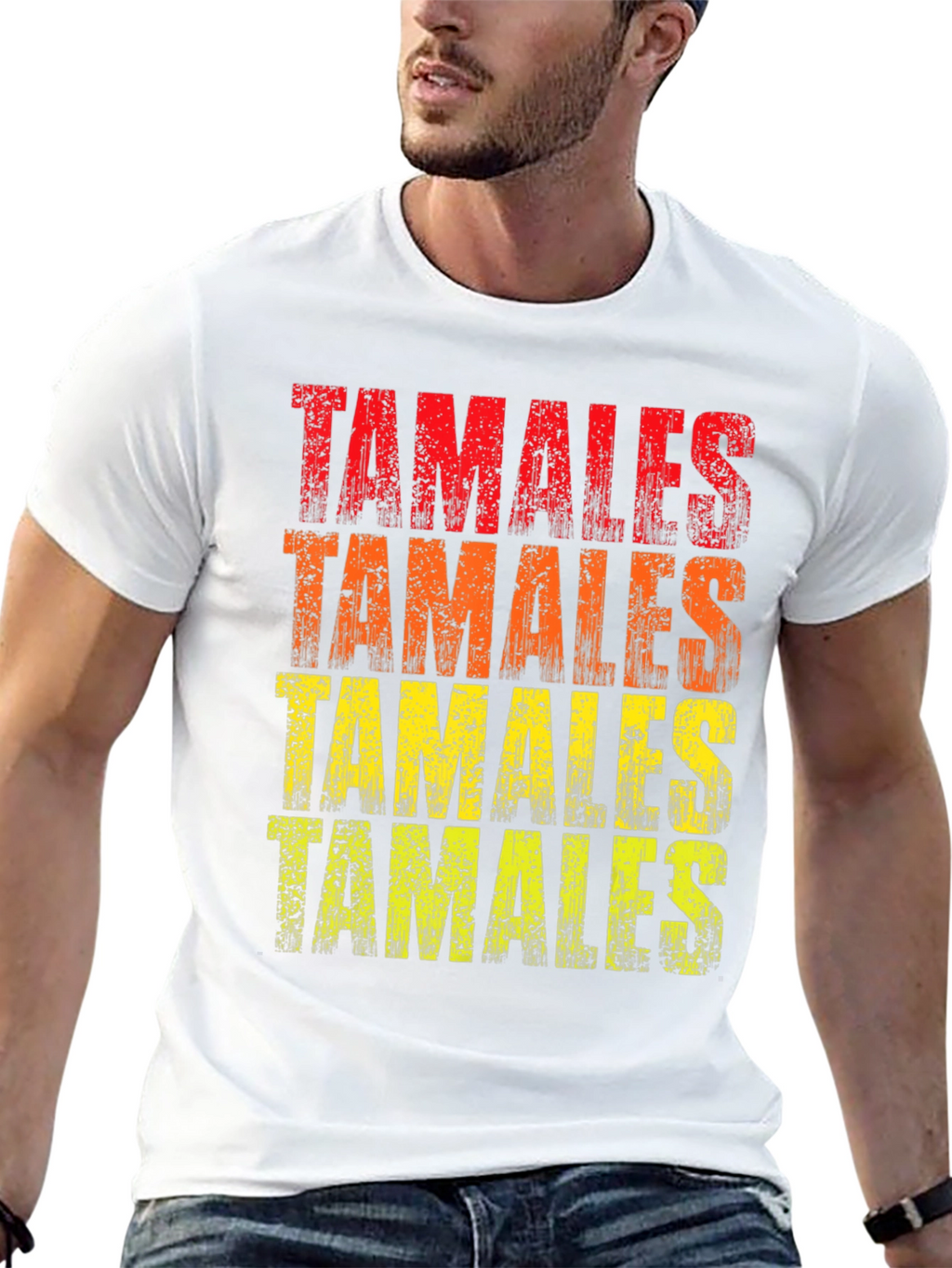 Tamales Graphic T-Shirt - Distressed Style