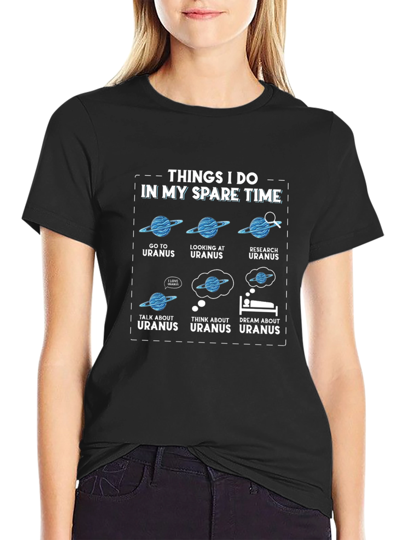 Uranus Humor T-Shirt - Things I Do In My Spare Time