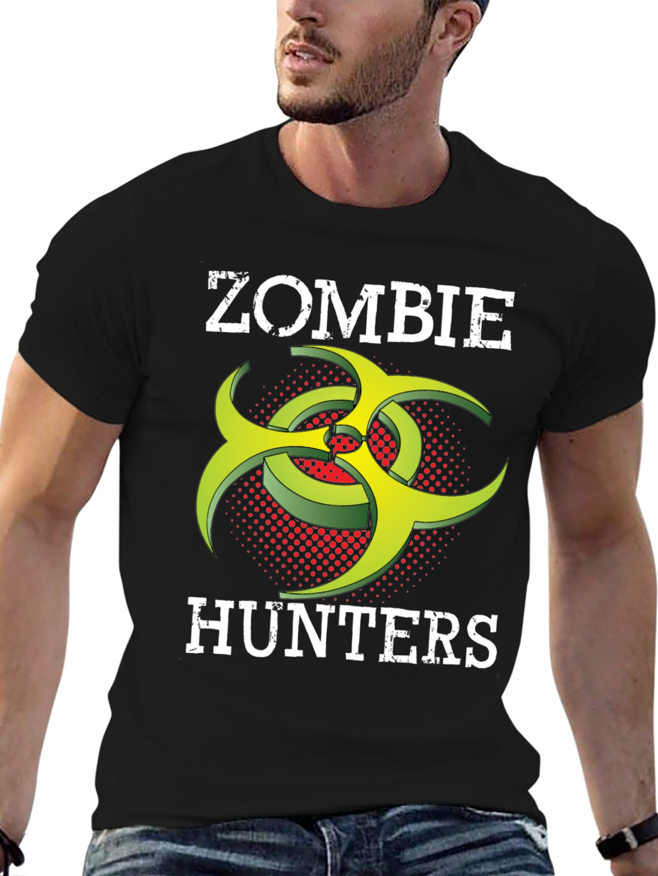 Zombie Hunters T-Shirt: Biohazard Symbol Tee