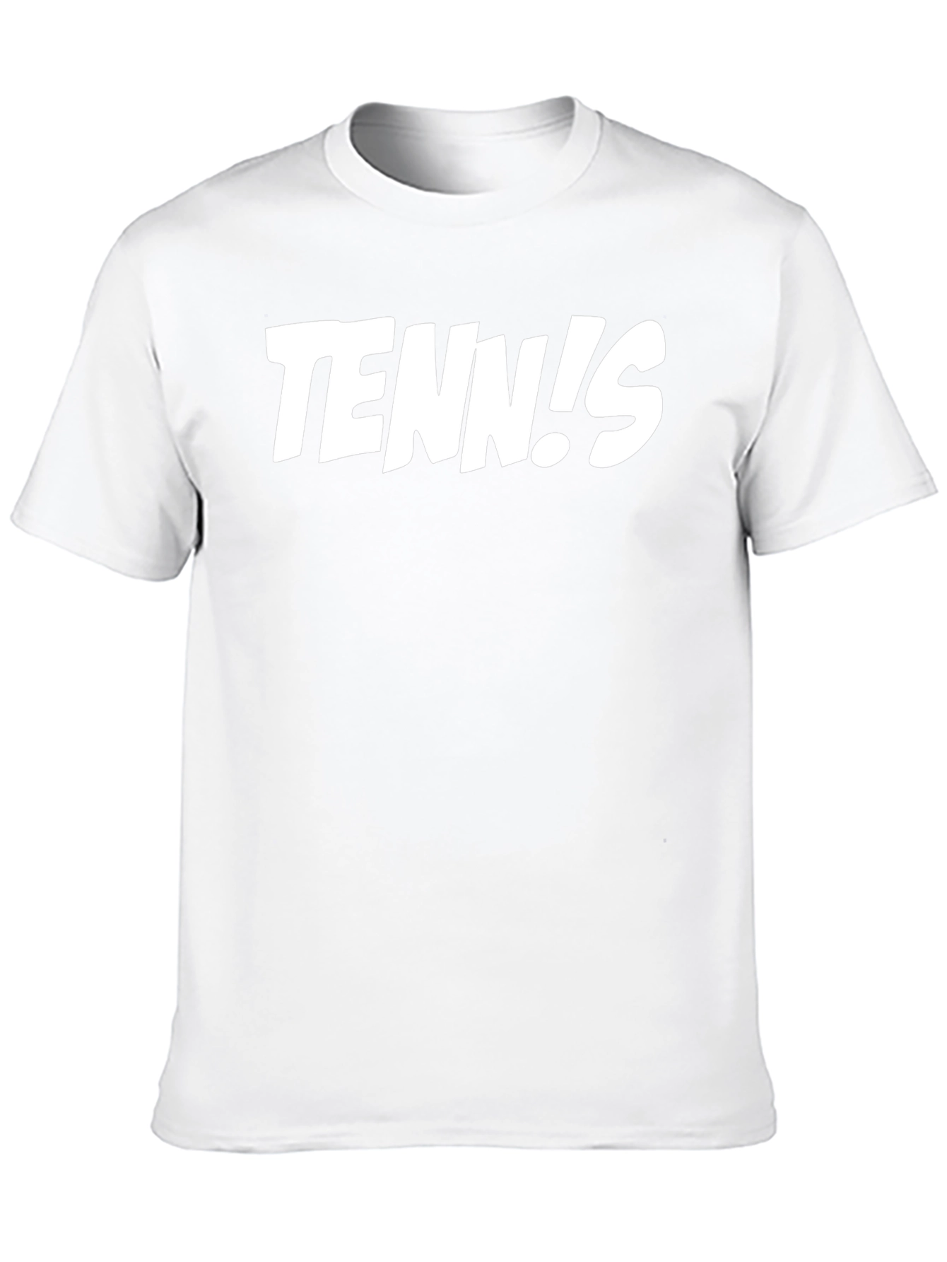 Tennis! Graphic T-Shirt - Black Crew Neck Tee