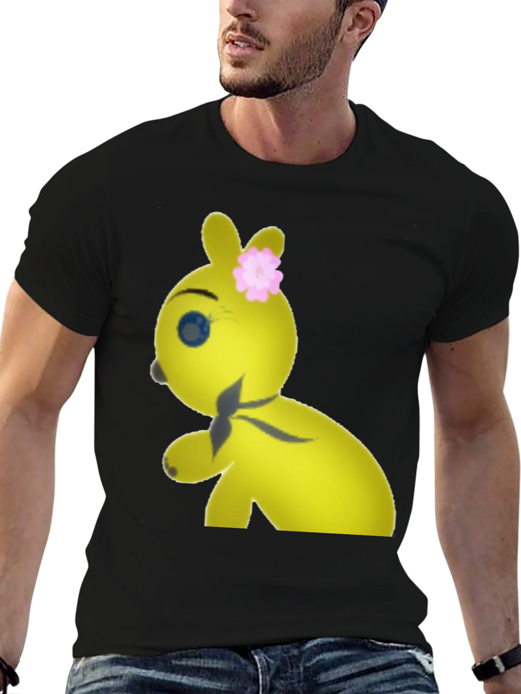 Yellow Plushie Graphic Tee - Comfort Fit Cotton