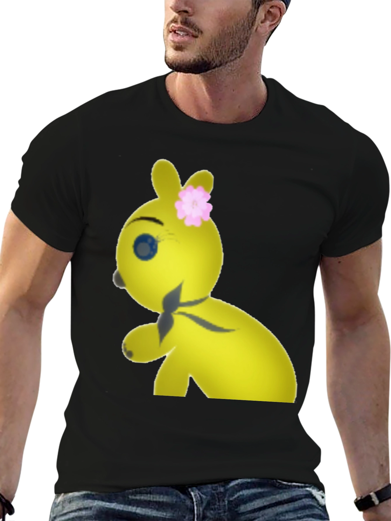 Yellow Plushie Graphic Tee - Comfort Fit Cotton