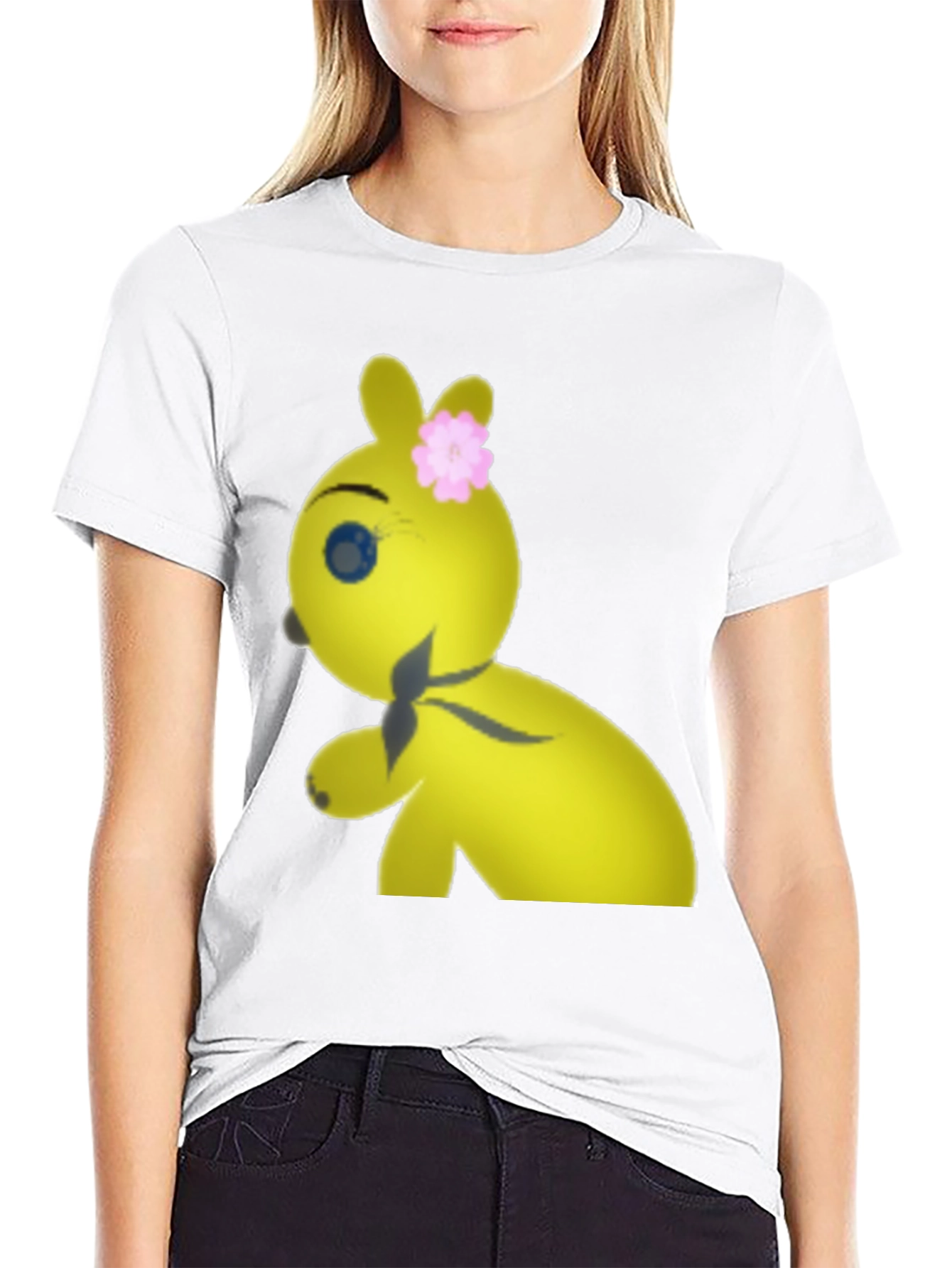 Yellow Plushie Graphic Tee - Comfort Fit Cotton