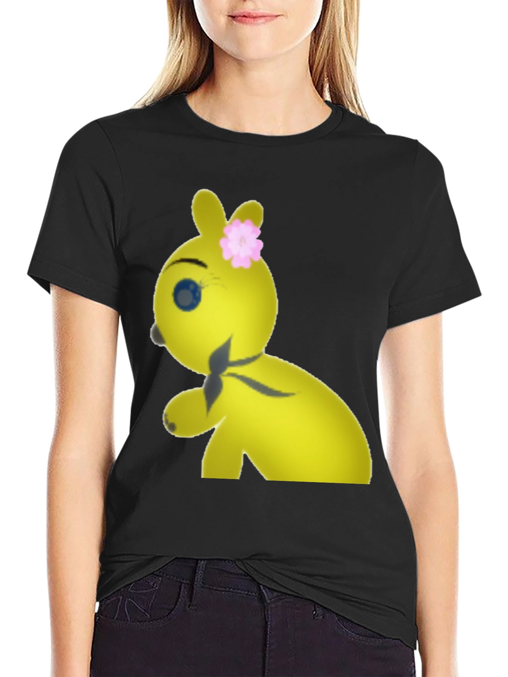 Yellow Plushie Graphic Tee - Comfort Fit Cotton