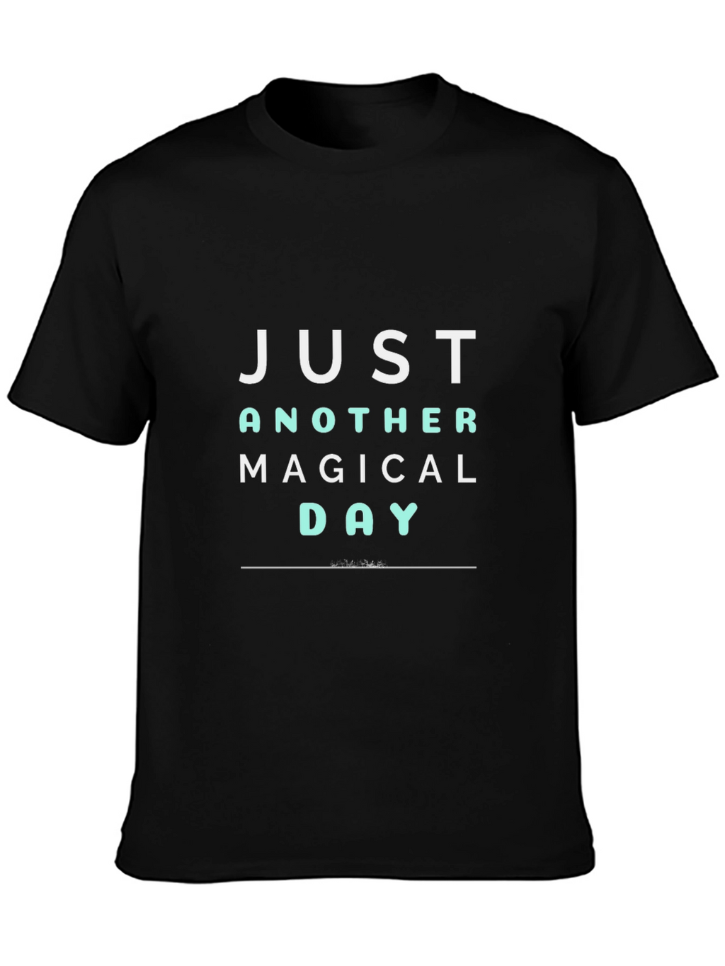 Magical Day Graphic Tee - Black Casual T-Shirt