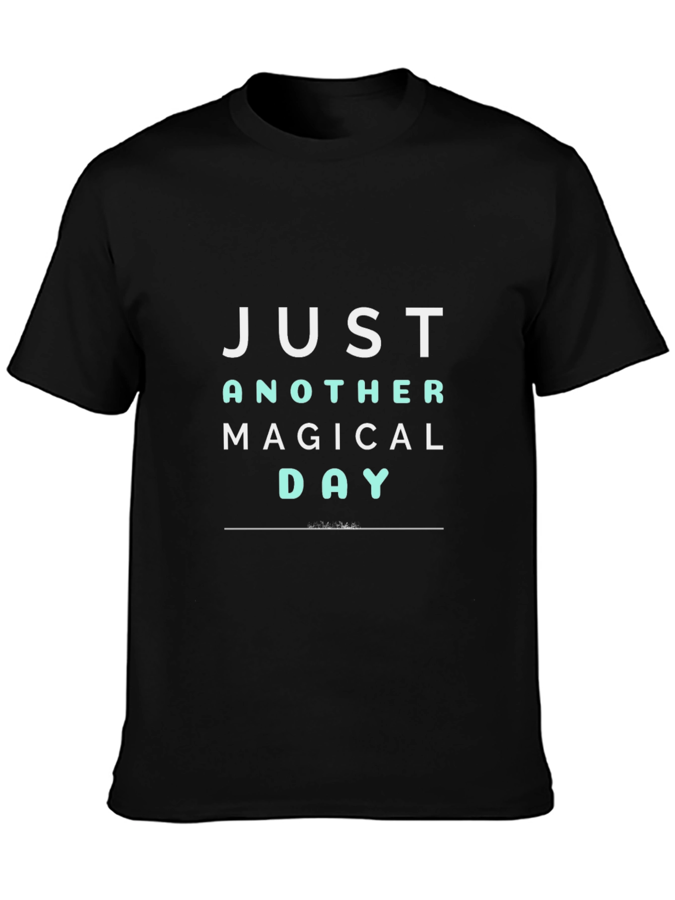 Magical Day Graphic Tee - Black Casual T-Shirt