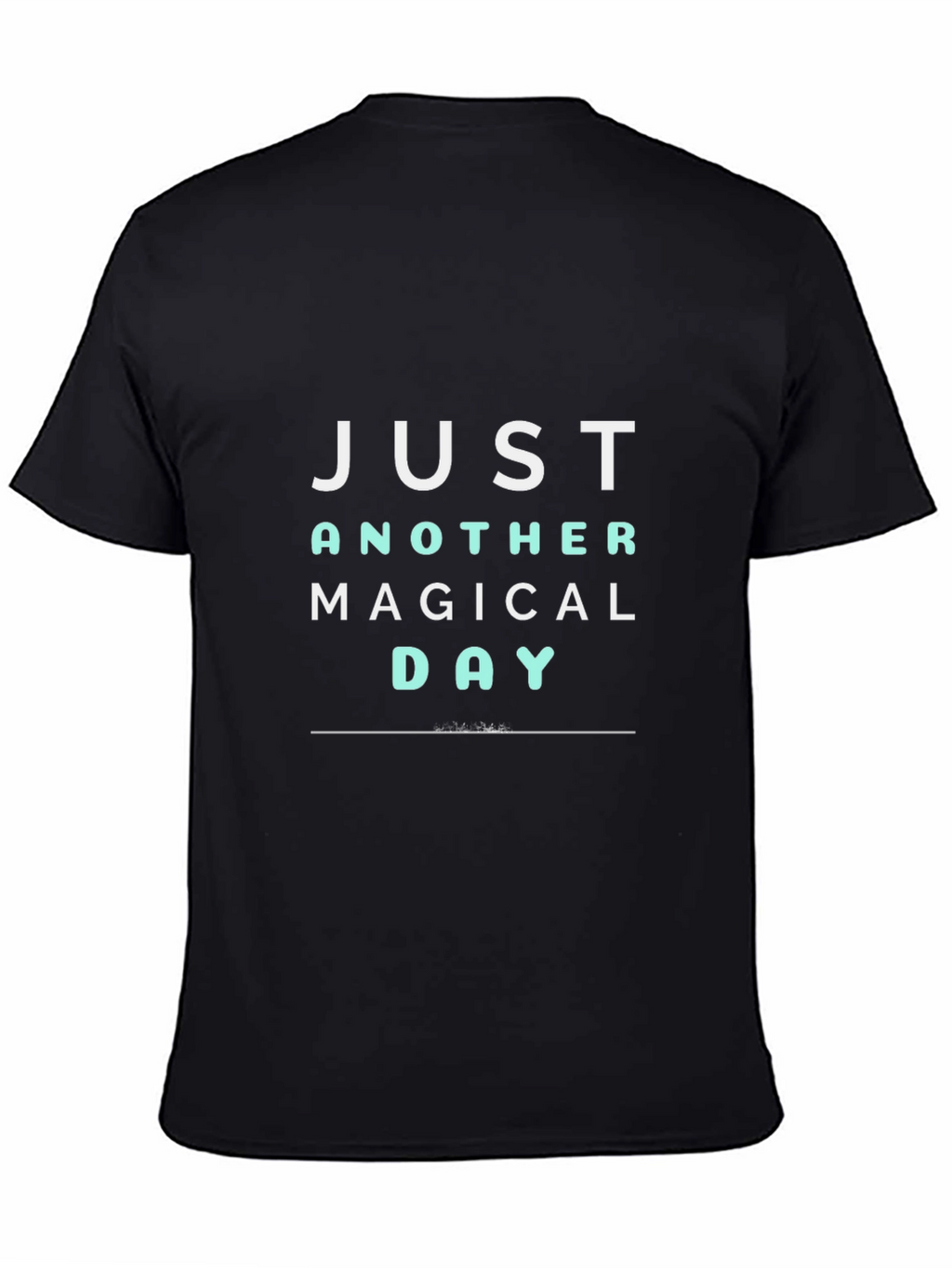 Magical Day Graphic Tee - Black Casual T-Shirt