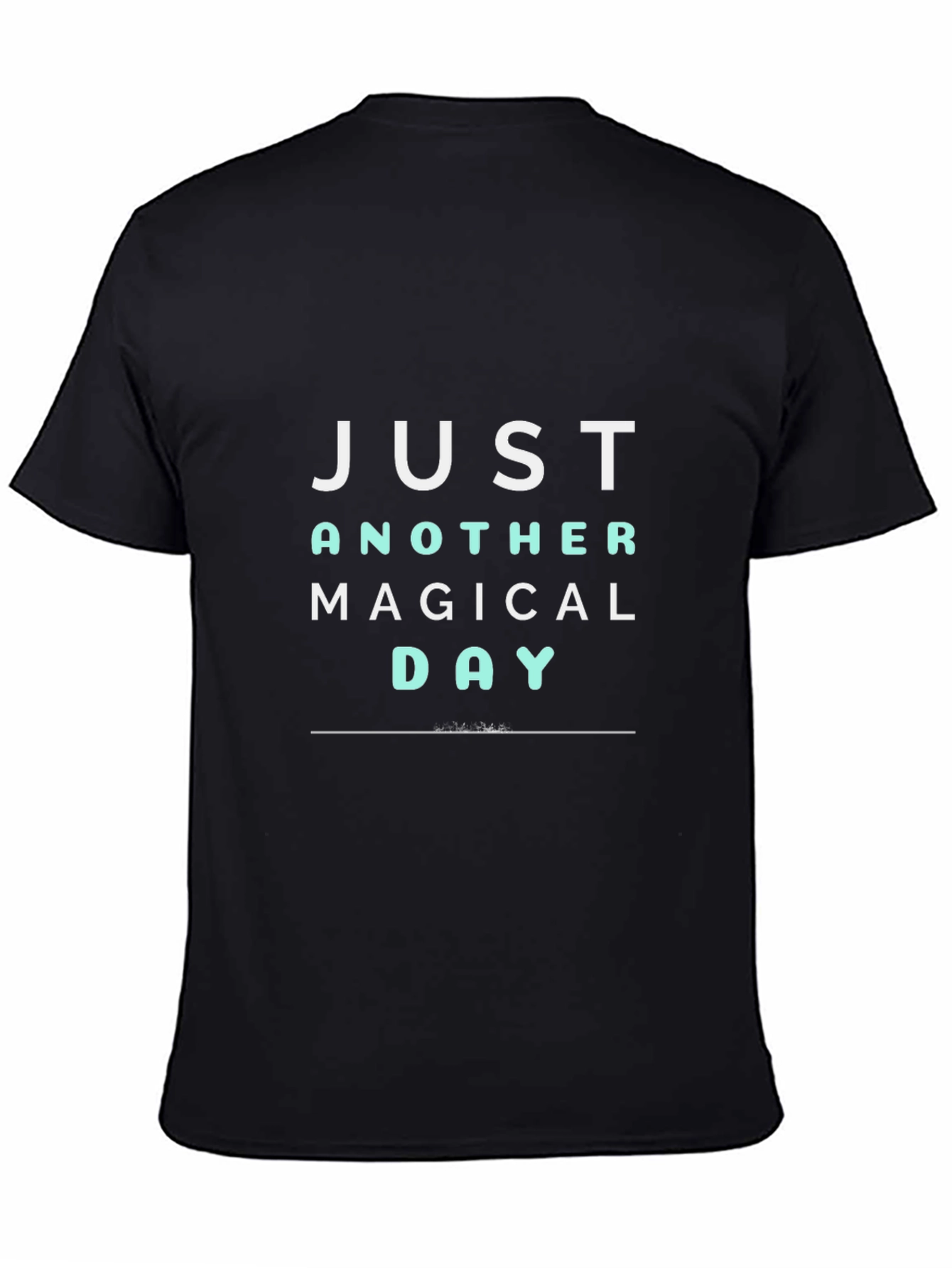Magical Day Graphic Tee - Black Casual T-Shirt