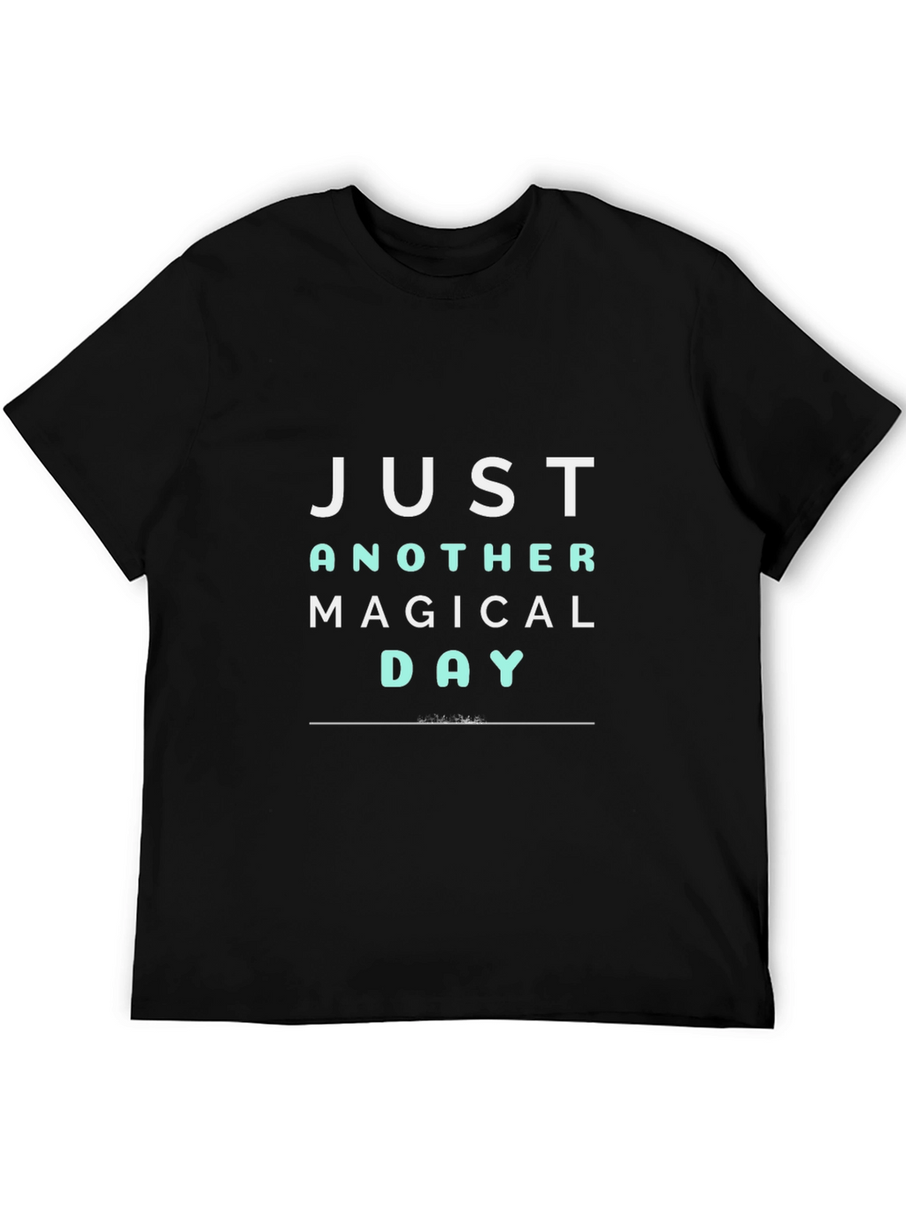 Magical Day Graphic Tee - Black Casual T-Shirt