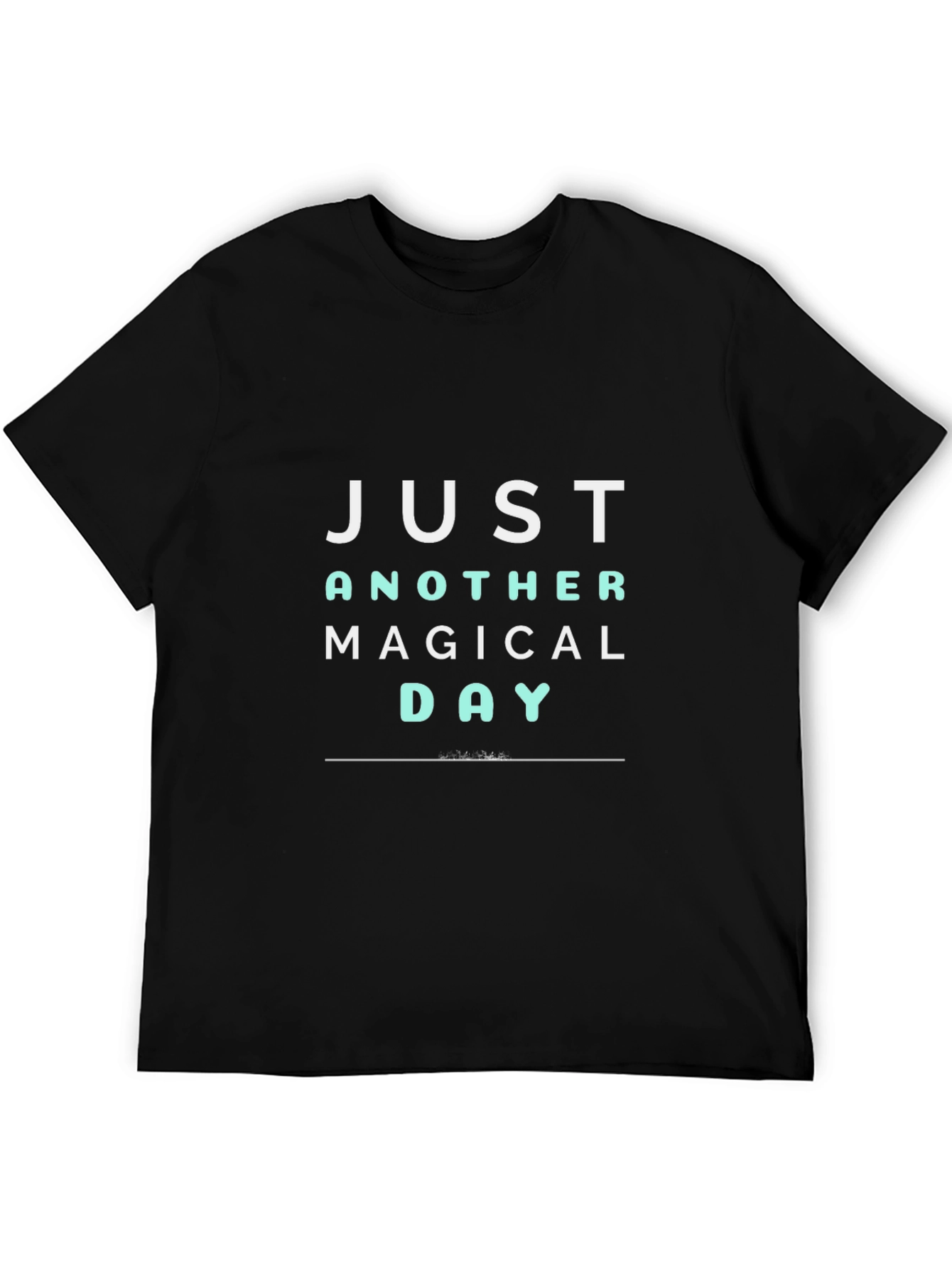 Magical Day Graphic Tee - Black Casual T-Shirt