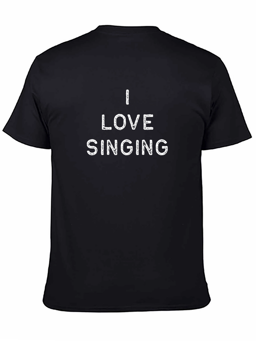 I Love Singing Black T-Shirt