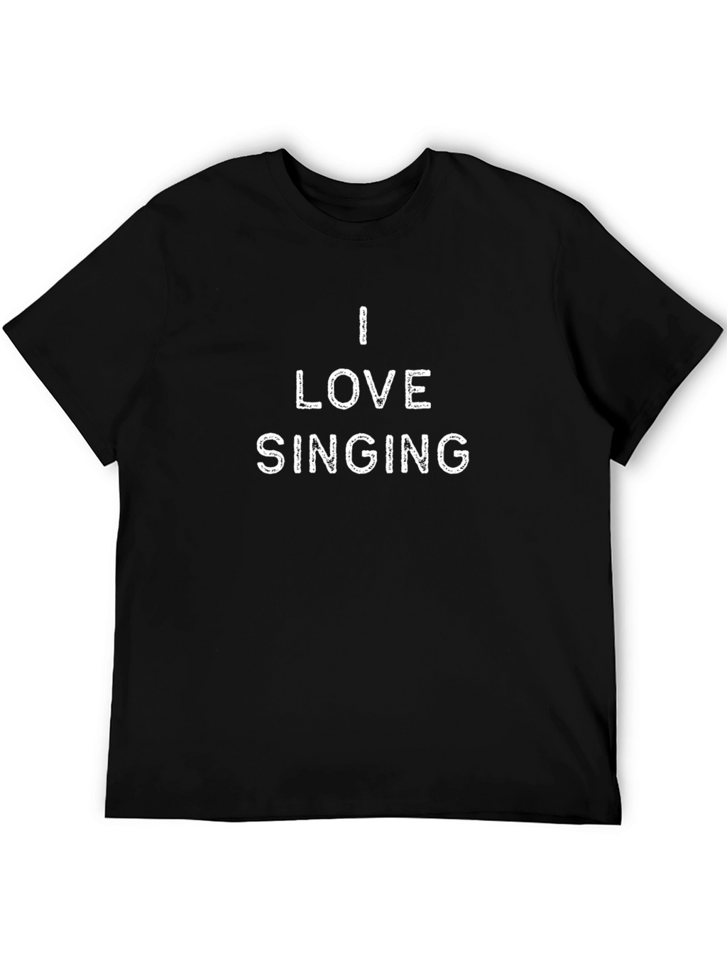 I Love Singing Black T-Shirt