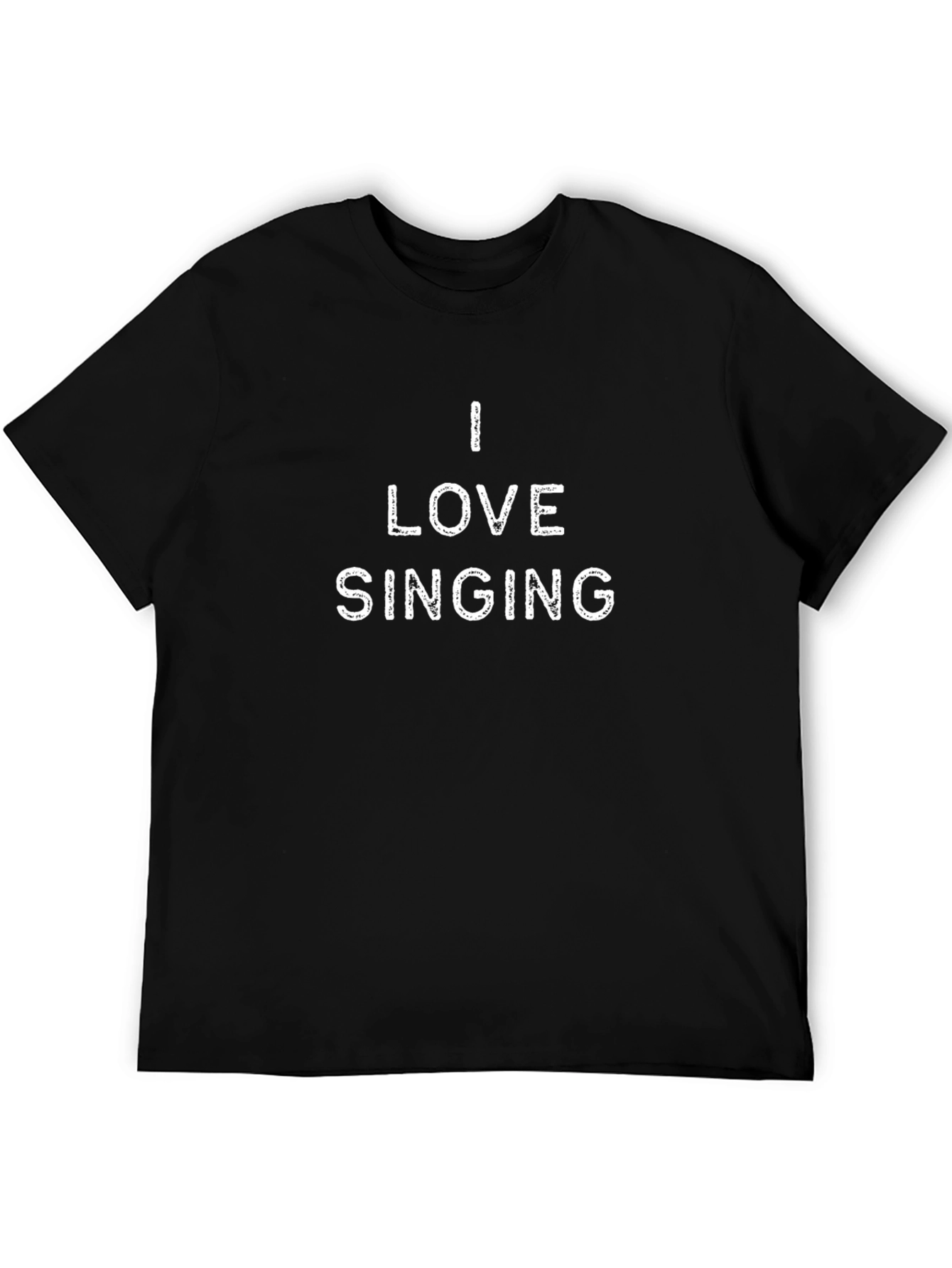 I Love Singing Black T-Shirt