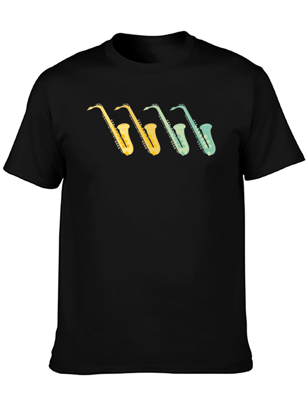Saxophone Retro Graphic T-Shirt