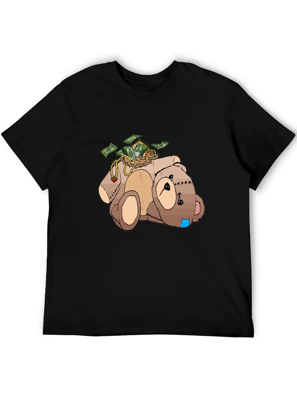 Money Bear T-Shirt - Cartoon Graphic Tee