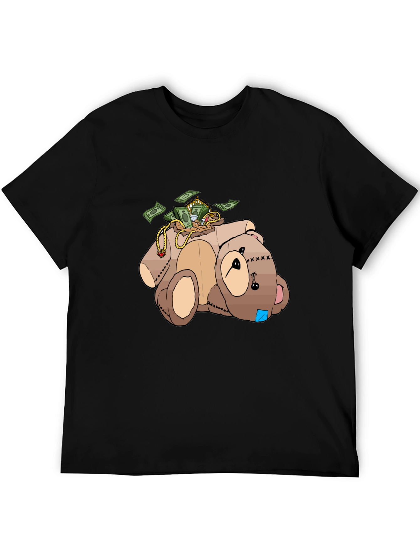 Money Bear T-Shirt - Cartoon Graphic Tee