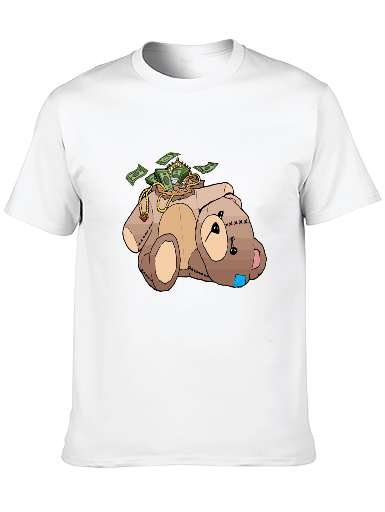 Money Bear T-Shirt - Cartoon Graphic Tee