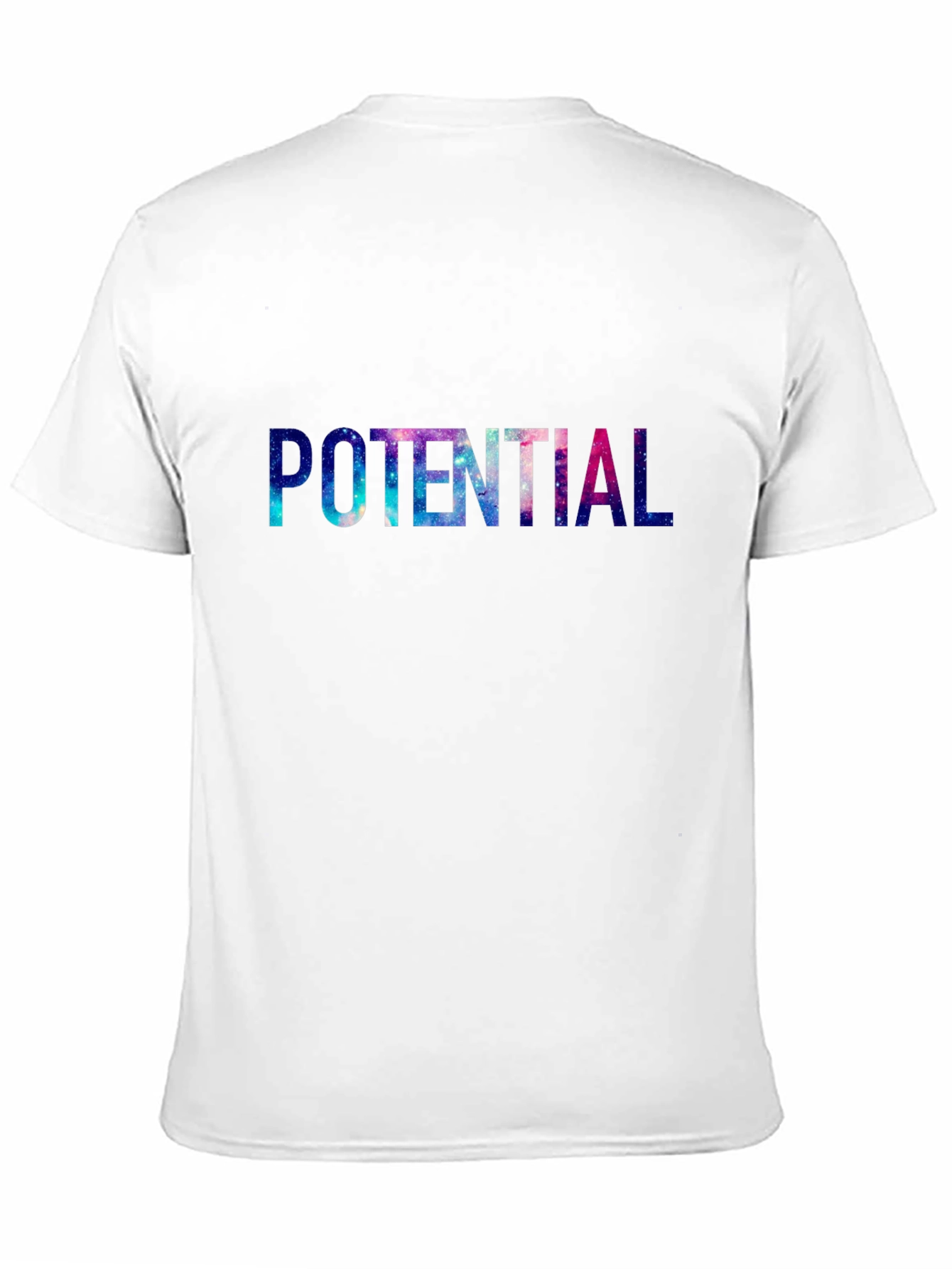 Potential Graphic Tee - Cosmic Galaxy Design - Black T-Shirt