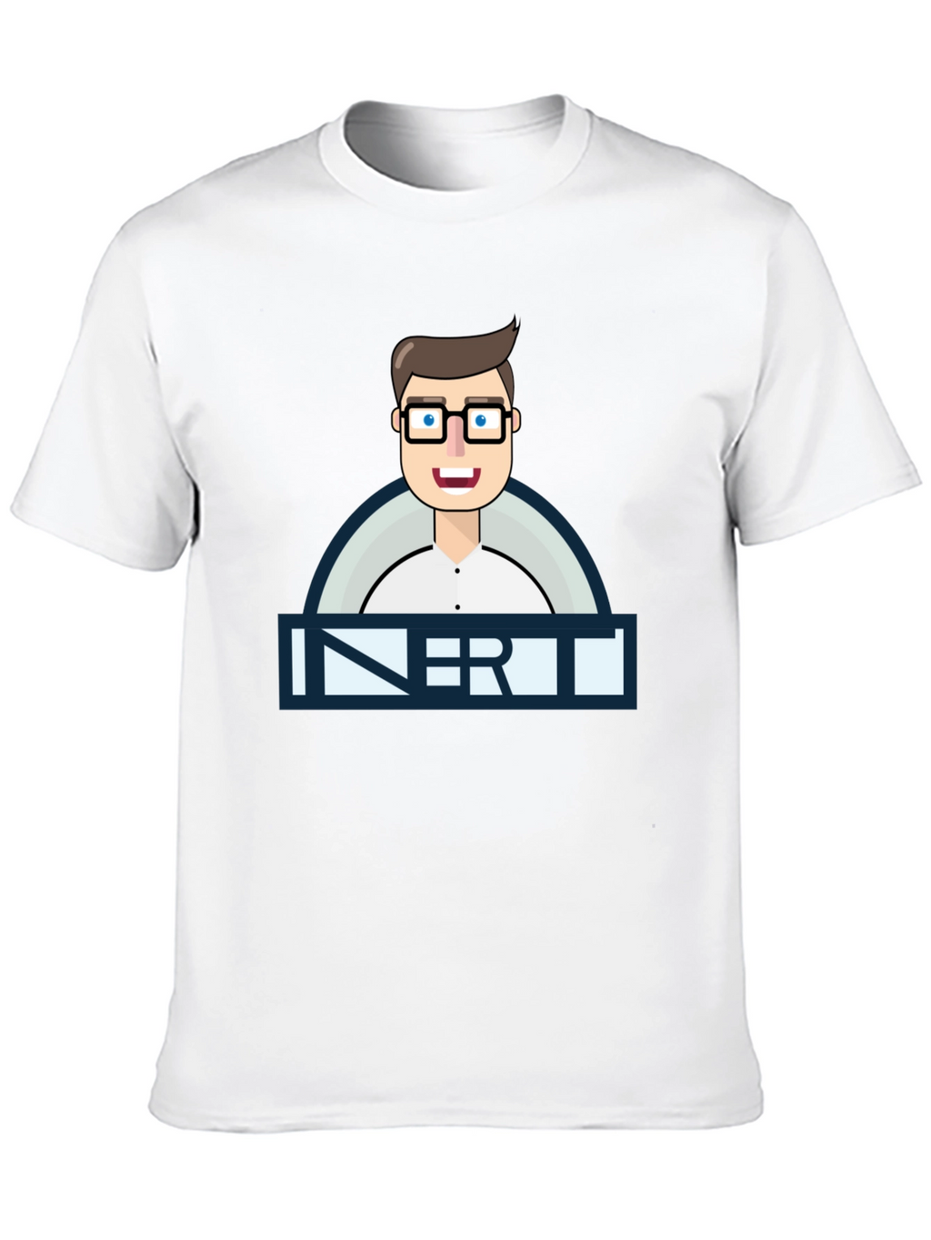 Inert Geek Graphic Tee - Black Cotton T-Shirt