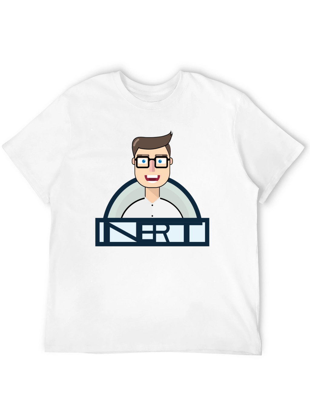Inert Geek Graphic Tee - Black Cotton T-Shirt